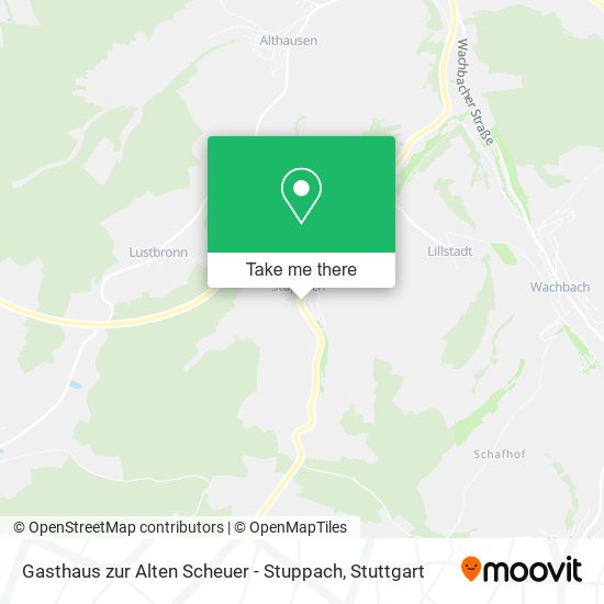 Gasthaus zur Alten Scheuer - Stuppach map