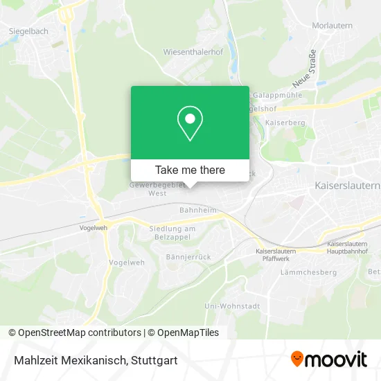 Карта Mahlzeit Mexikanisch
