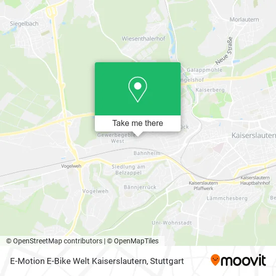 Карта E-Motion E-Bike Welt Kaiserslautern