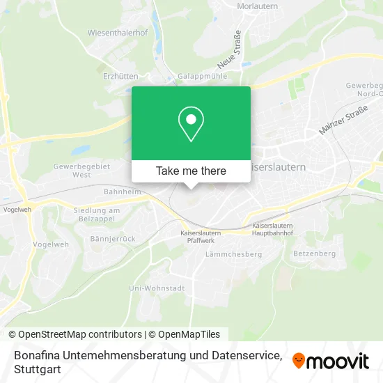 Карта Bonafina Untemehmensberatung und Datenservice