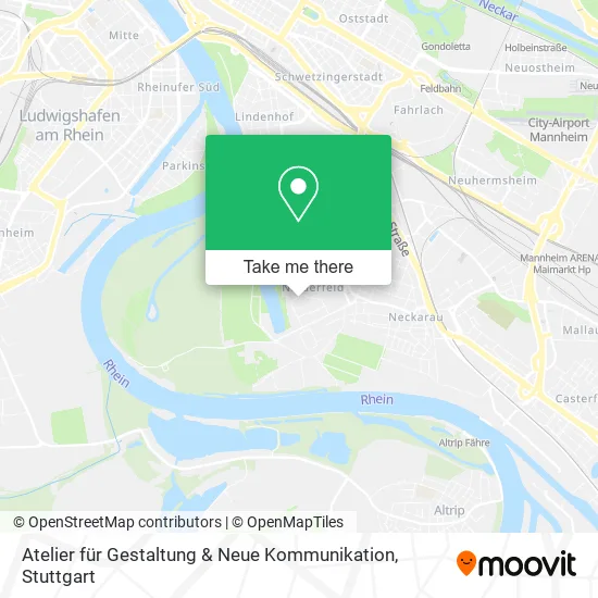 Карта Atelier für Gestaltung & Neue Kommunikation