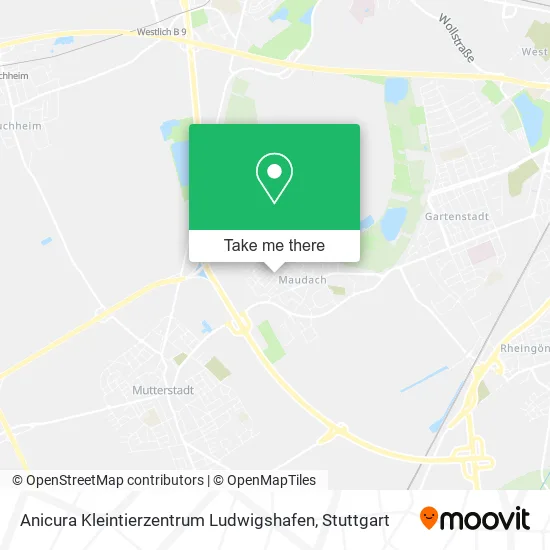 Карта Anicura Kleintierzentrum Ludwigshafen
