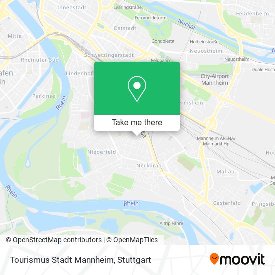 Карта Tourismus Stadt Mannheim