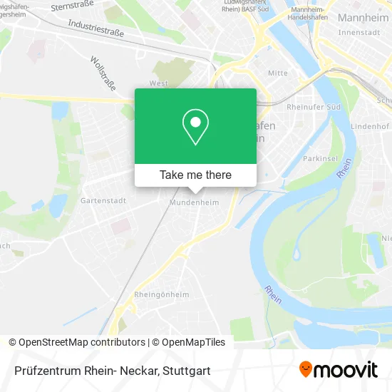 Карта Prüfzentrum Rhein- Neckar
