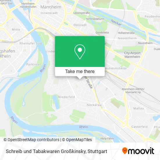 Карта Schreib und Tabakwaren Großkinsky
