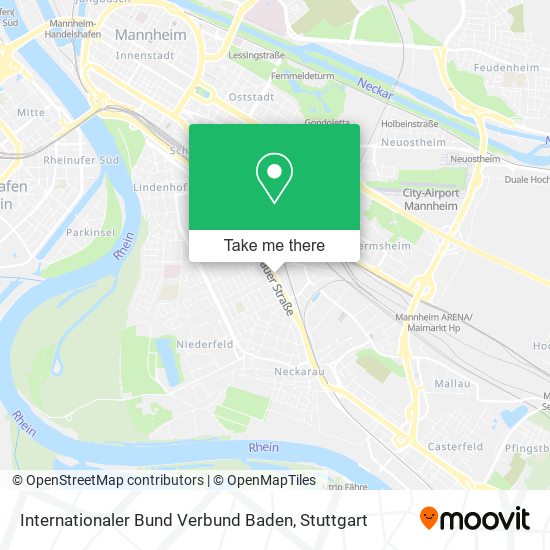 Internationaler Bund Verbund Baden map