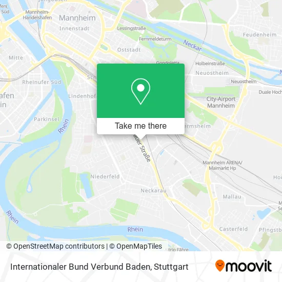 Карта Internationaler Bund Verbund Baden