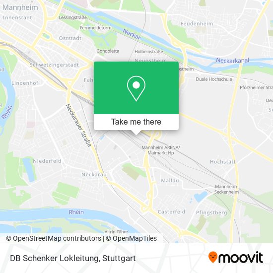 DB Schenker Lokleitung map
