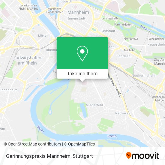 Gerinnungspraxis Mannheim map