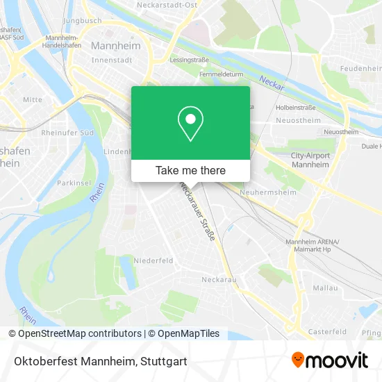 Карта Oktoberfest Mannheim