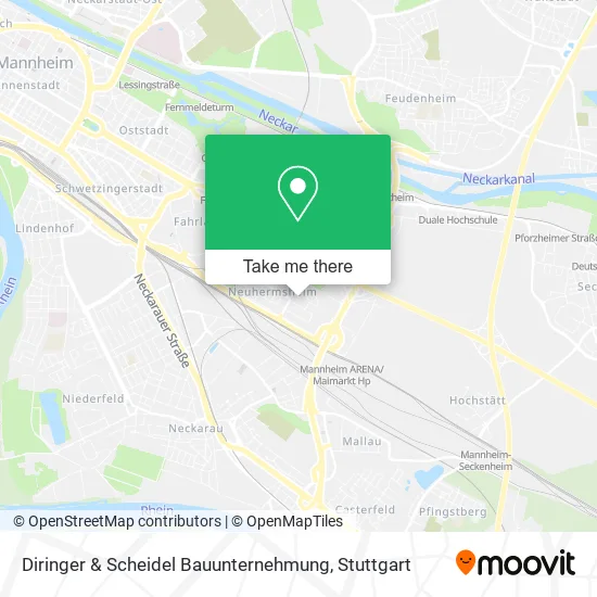 Карта Diringer & Scheidel Bauunternehmung