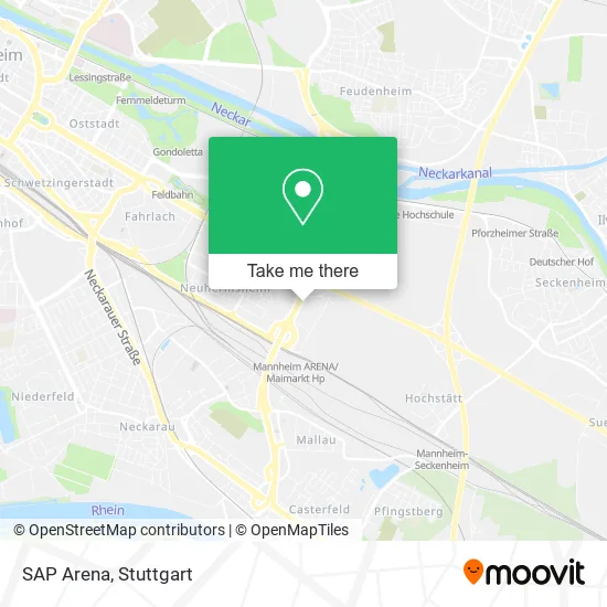 SAP Arena map