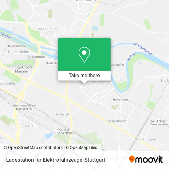 Карта Ladestation für Elektrofahrzeuge