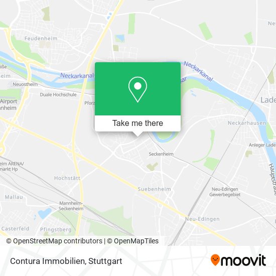 Карта Contura Immobilien