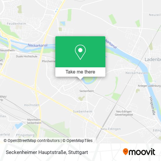 Seckenheimer Hauptstraße map