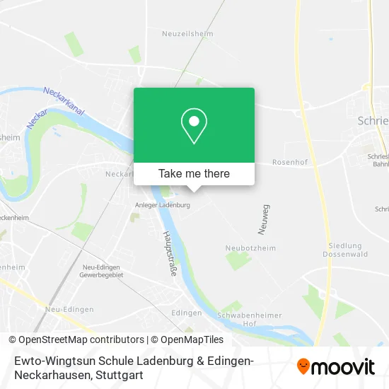 Карта Ewto-Wingtsun Schule Ladenburg & Edingen-Neckarhausen