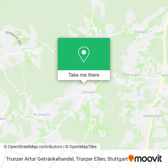 Карта Trunzer Artur Getränkehandel, Trunzer Ellen