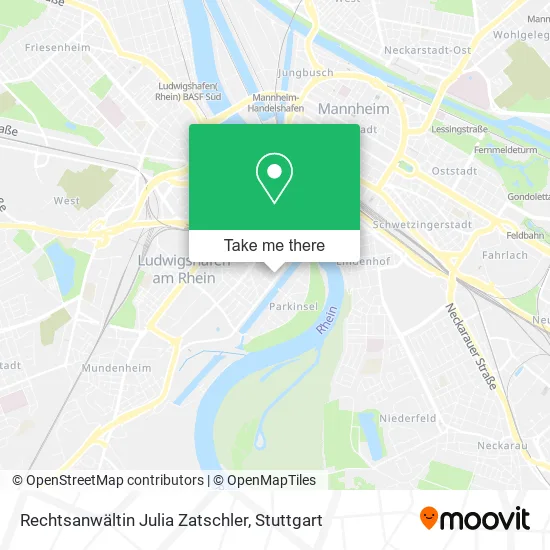 Карта Rechtsanwältin Julia Zatschler
