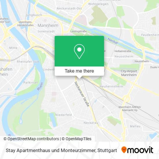 Карта Stay Apartmenthaus und Monteurzimmer