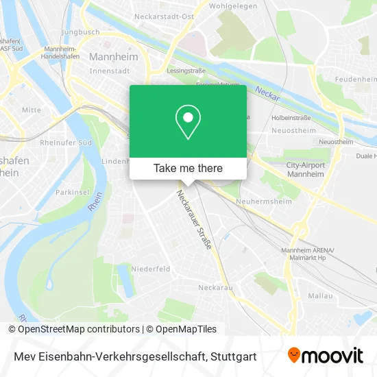 Карта Mev Eisenbahn-Verkehrsgesellschaft