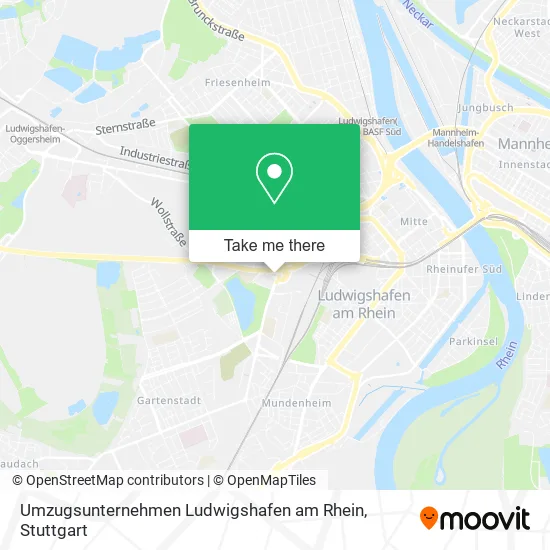 Карта Umzugsunternehmen Ludwigshafen am Rhein