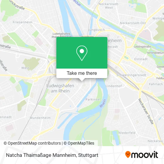 Карта Natcha Thaimaßage Mannheim