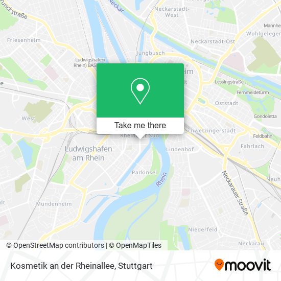 Карта Kosmetik an der Rheinallee