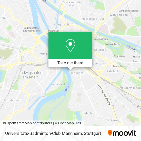 Карта Universitäts-Badminton-Club Mannheim