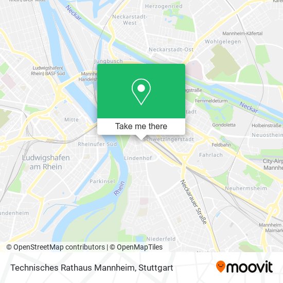 Technisches Rathaus Mannheim map