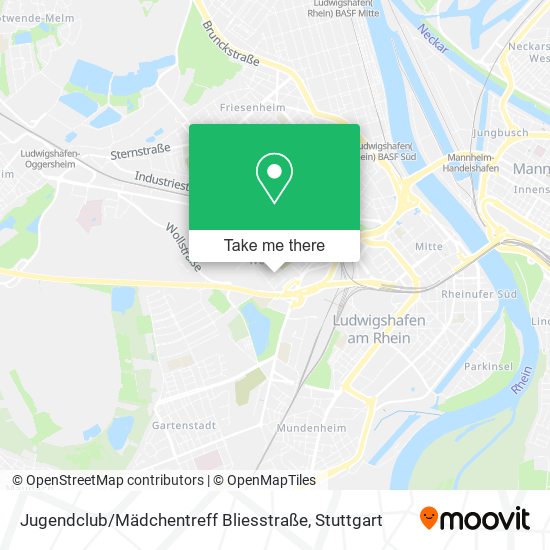 Карта Jugendclub / Mädchentreff Bliesstraße