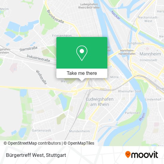 Bürgertreff West map