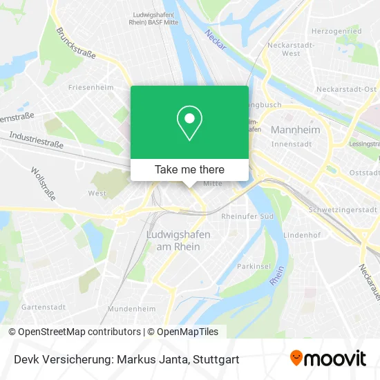Карта Devk Versicherung: Markus Janta
