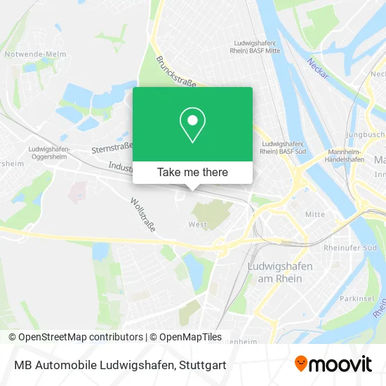 Карта MB Automobile Ludwigshafen