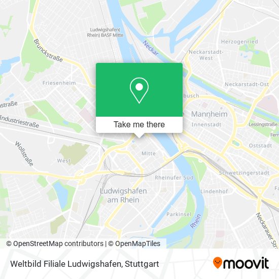 Карта Weltbild Filiale Ludwigshafen