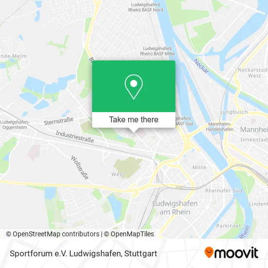 Карта Sportforum e.V. Ludwigshafen