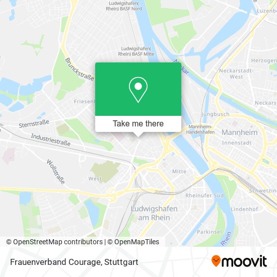 Frauenverband Courage map