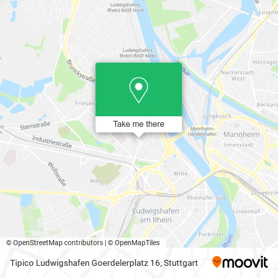 Карта Tipico Ludwigshafen Goerdelerplatz 16