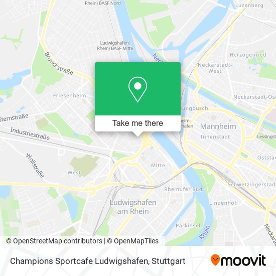 Champions Sportcafe Ludwigshafen map