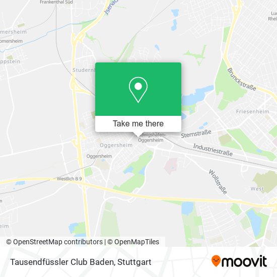 Tausendfüssler Club Baden map