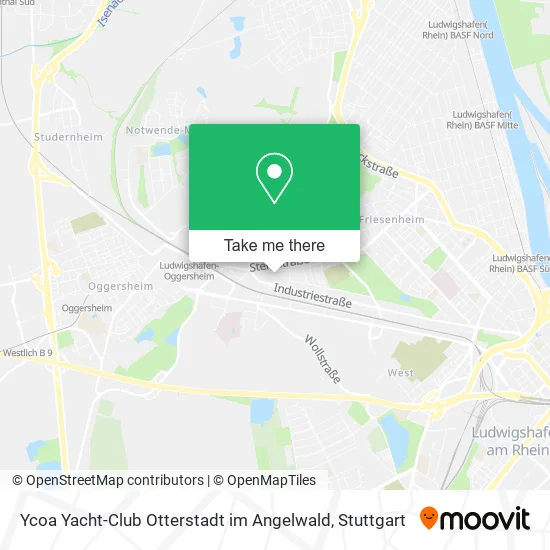 Карта Ycoa Yacht-Club Otterstadt im Angelwald