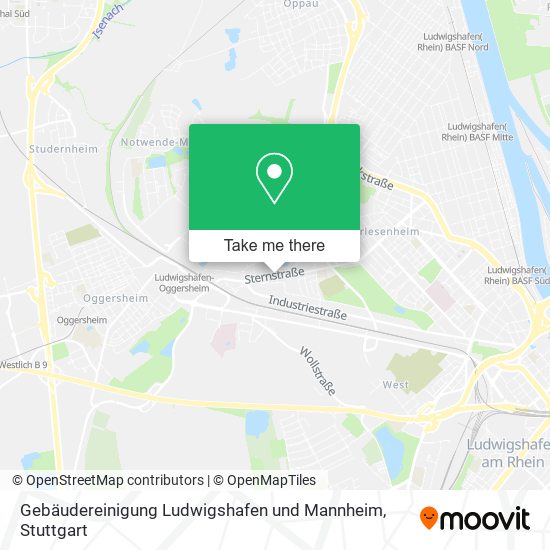 Gebäudereinigung Ludwigshafen und Mannheim map