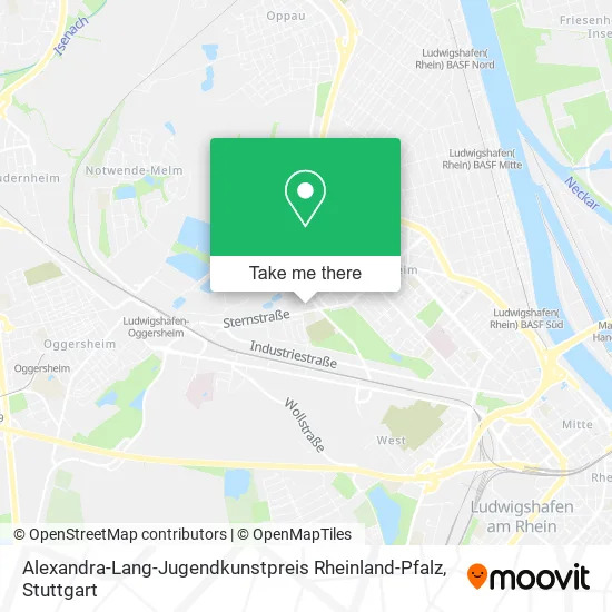 Карта Alexandra-Lang-Jugendkunstpreis Rheinland-Pfalz