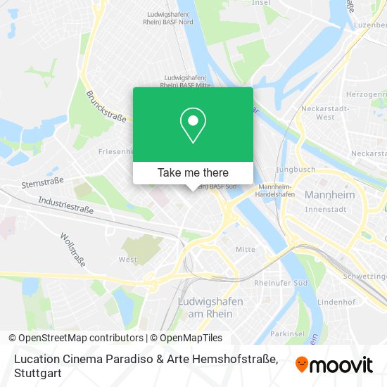 Карта Lucation Cinema Paradiso & Arte Hemshofstraße