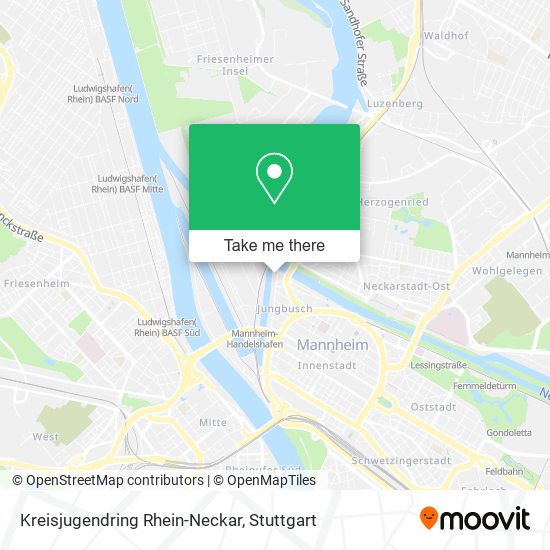 Kreisjugendring Rhein-Neckar map