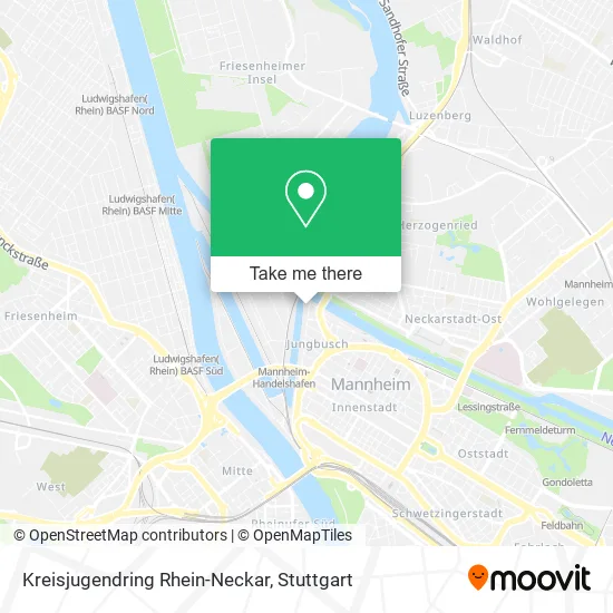 Карта Kreisjugendring Rhein-Neckar