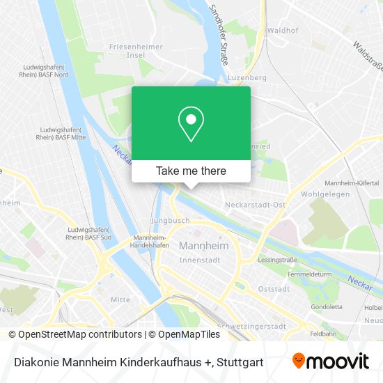 Diakonie Mannheim Kinderkaufhaus + map