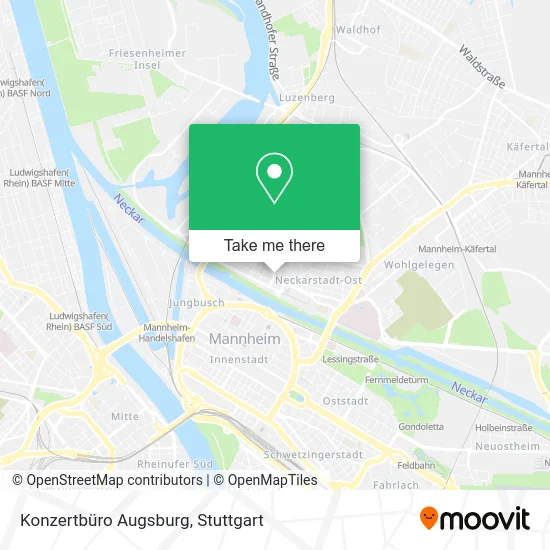 Карта Konzertbüro Augsburg