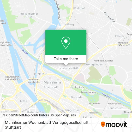 Карта Mannheimer Wochenblatt Verlagsgesellschaft