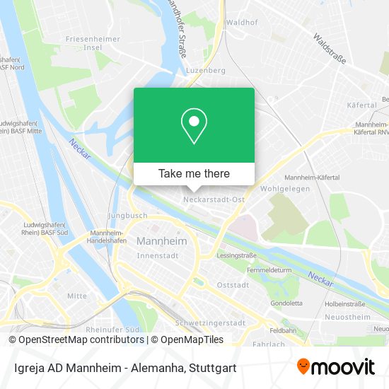 Igreja AD Mannheim - Alemanha map