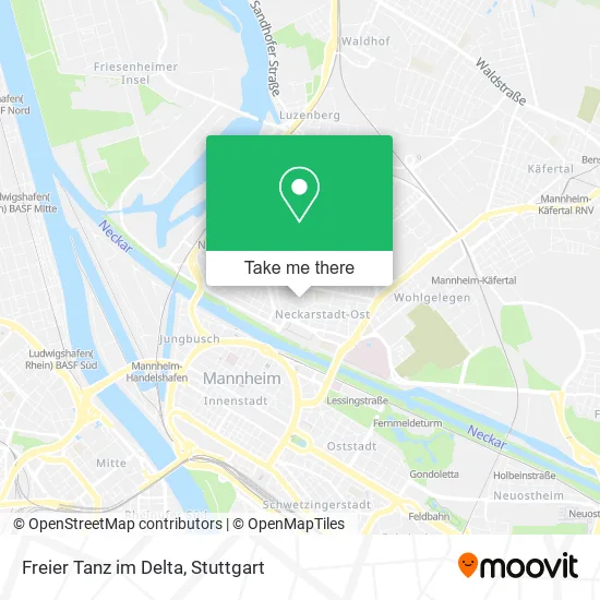 Карта Freier Tanz im Delta